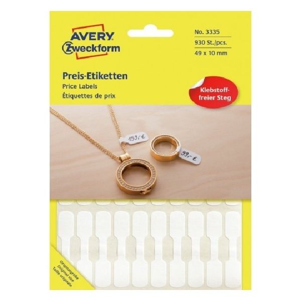 Avery Pricing Labels, 930 Labels Per Pack.