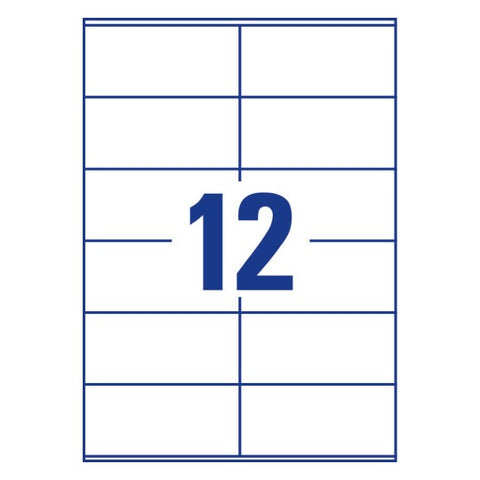 Avery Multipurpose Labels in A4 Sheet-White ,25+5 Extra Sheets ,W105 mm x H48 mm 6175