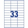 Avery Multipurpose Labels in A4 Sheet-White , 100 Sheets ,W 70 mm x H 25.4 mm 3421