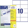 Avery Multipurpose Labels in A4 Sheet-White ,100 Sheets ,W105 mm x H 57 mm 3425