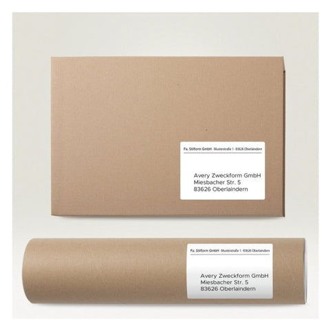 Avery Multipurpose Labels in A4 Sheet-White ,100 Sheets ,W 105 mm x H 74 mm 3427