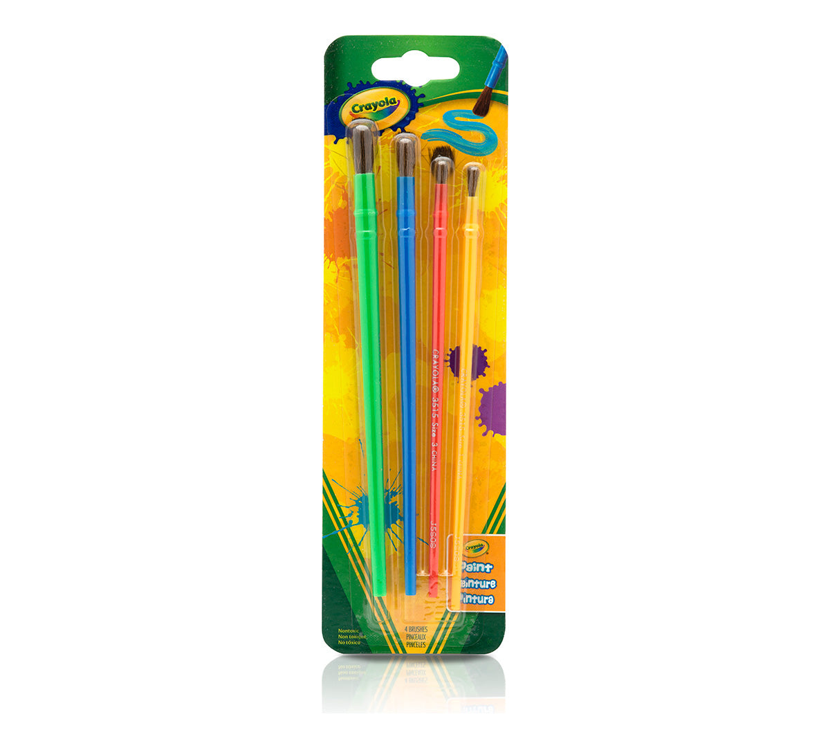 Crayola - Paint Brush Set,4 Count 05-3515