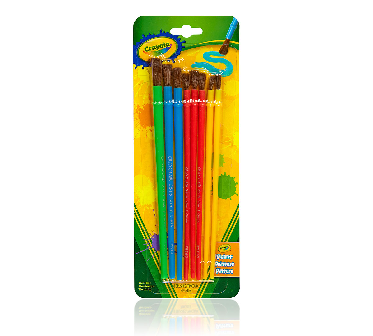 Crayola - Paint Brush Set,8 Count 05-3516