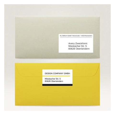 Avery Address Labels For C6 Envelopes -White , 840 Labels , W 63.5 mm x H 38.1 mm L7160-40