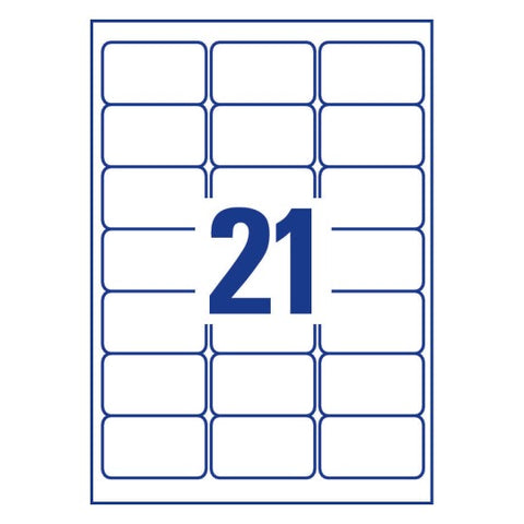 Avery Clear Address Labels For C6 Envelopes-525 Labels ,W 63.5 mm x H 38.1 mm L7560-25
