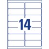 Avery Clear address labels-350 Labels W 99.1 mm x H 38.1 mm L7563-25