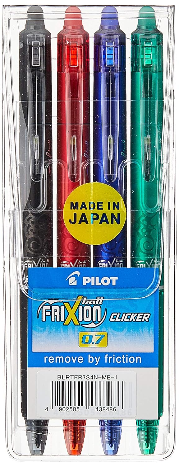 PILOT FRIXION Roller Ball Point 0.7 MM Click 4Col Set