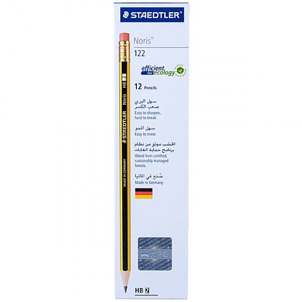 Staedtler Noris Pencil with Rubber Tip 12pcs/pack.