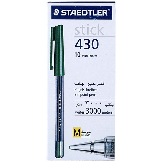 Staedtler - Stick Ballpoint Pens (Green).
