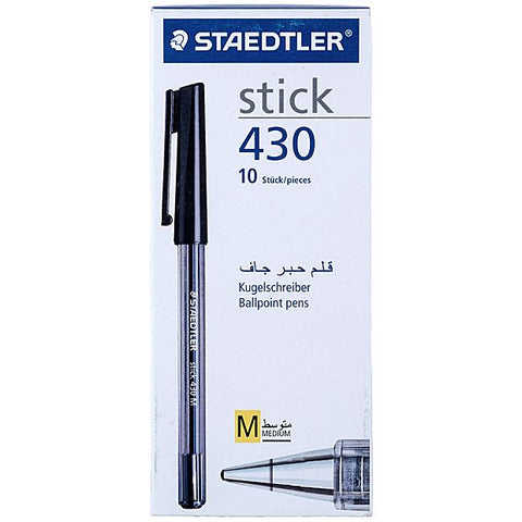 Staedtler - Stick Ballpoint Pens (Black).