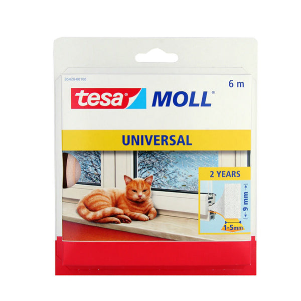 Tesa Moll Universal Foam -White , 6 m x 9 mm.
