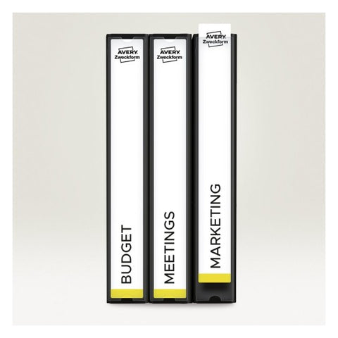 Avery Filing card-White , 225 Labels ,W 30 mm x H 190 mm C32266-25