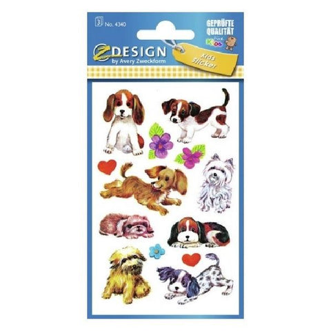 Avery Paper Stickers For Kids, Dogs, 26 Sticker Per 3 Page.