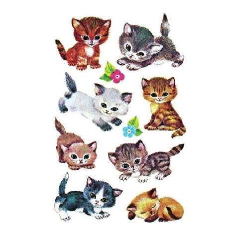 Avery Paper Stickers For Kids, Cats, 30 Sticker Per 3 Page.