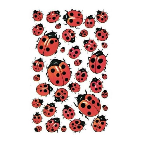 Avery Deco Stickers, Ladybug, 114 Sticker Per 3 Page.