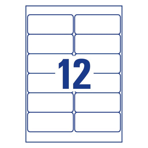 Avery Multipurpose Removable Labels-White ,25+5 Extra Sheets , W99.1 mm x H42.3 mm L4743REV-25