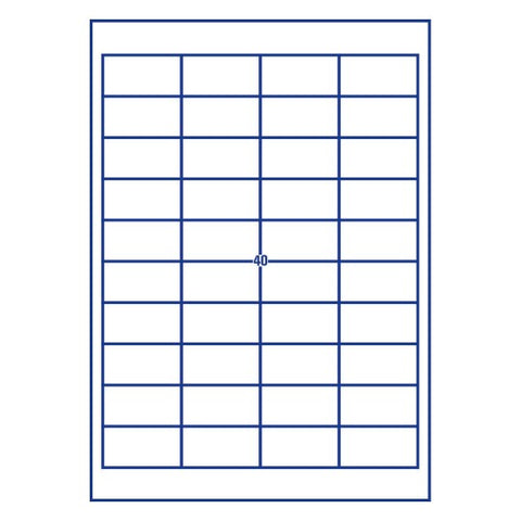 Avery Multipurpose Labels in A4 Sheet-White , 25+5 Extra Sheets , W 48.5 mm x H 25.4 mm 4780