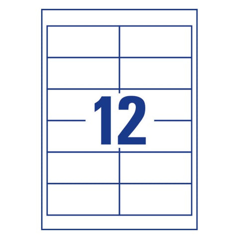 Avery Multipurpose Labels in A4 Sheet-White ,25+5 Extra Sheets , W97 mm x H42.3 mm 4781