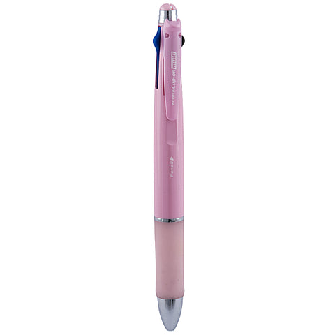 Zebra Clip On Multi Metalic 1 Pencil + 4 Colors Pen Pink.