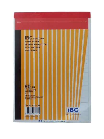 IBC Memo Pad MP001 -A5