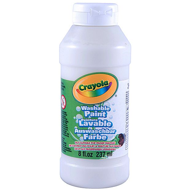 Crayola - Washable Paint 237ml (white).