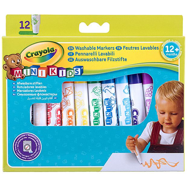 Crayola - 12 Washable Markers.