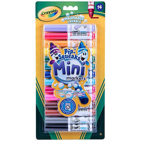Crayola - 14 Pipsqueaks Mini Markers.