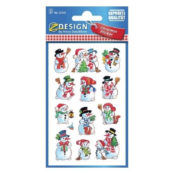 Avery Christmas Stickers, 36 Sticker Per 3 Page.