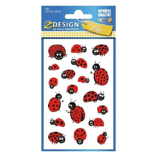 Avery Motivation Stickers, Ladybug, 38 Sticker Per 2 Page.