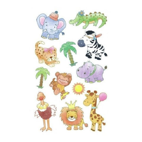 Avery Paper Stickers For Kids, Safari Babies, 12 Sticker Per 1 Page.