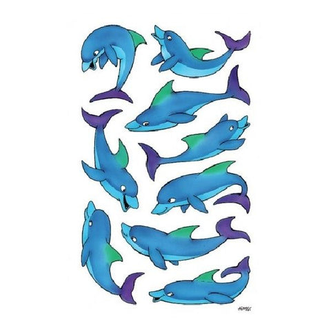 Avery Paper Stickers For Kids, Dolphins, 18 Sticker Per 2 Page.