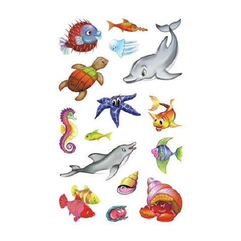 Avery Paper Stickers For Kids, Sea Animals, 30 Sticker Per 2 Page.