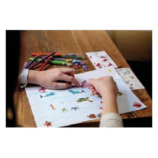 Avery Paper Stickers For Kids, Sea Animals, 30 Sticker Per 2 Page.