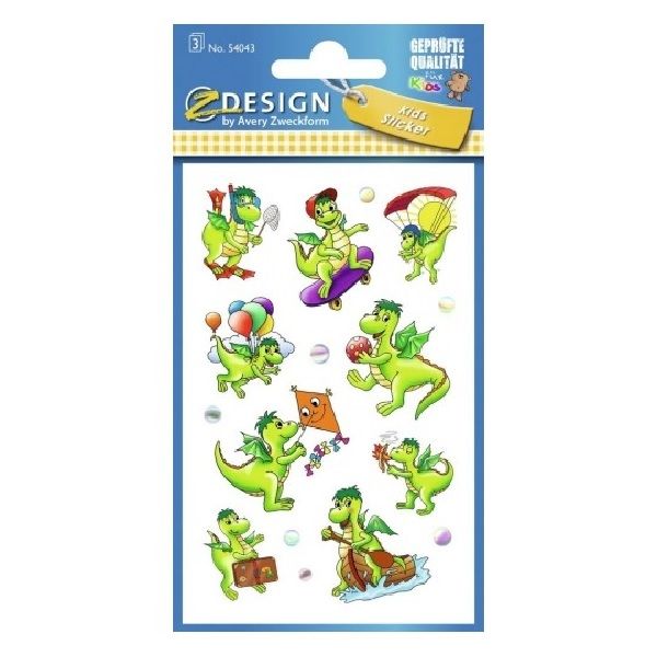 Avery Paper Stickers For Kids, Kite, 27 Sticker Per 3 Page.