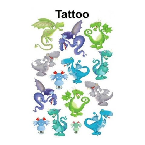 Avery Temporary Kids Tattoo, 14 Dragons Tattoos Per 1 Page.