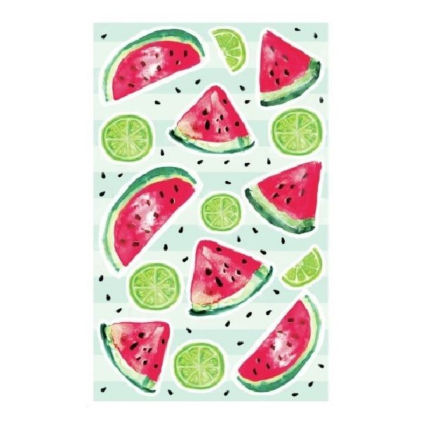 Avery Deco Stickers, Melon Lemon, 30 Sticker Per 2 Page.