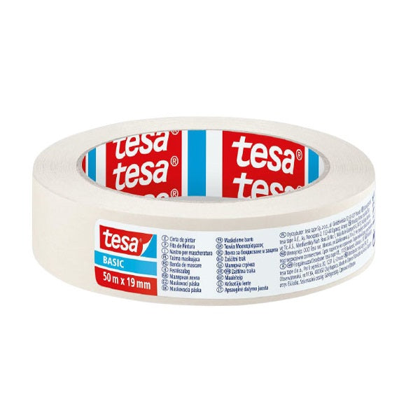 Tesa Basic Masking Tape, 50mx19mm.