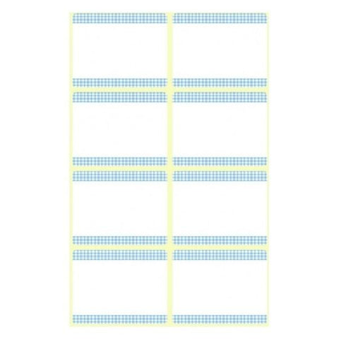 Avery Freezer Labels, White-Blue Frame, 40 Labels Per 5 Pages.