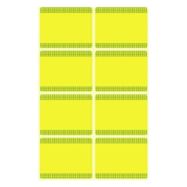 Avery Freezer Labels, Yellow Frame, 40 Labels Per 5 Pages.