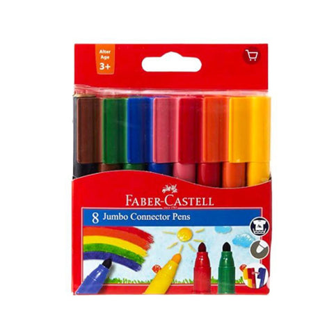 Faber Castell Jumbo Connector Pen -8 Colors