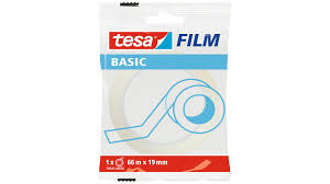 Tesa Film Basic Tape -1 Roll , 33 m x 19 mm