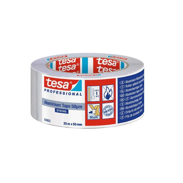 Tesa Universal aluminum Tape, 25mx50mm, Sliver.