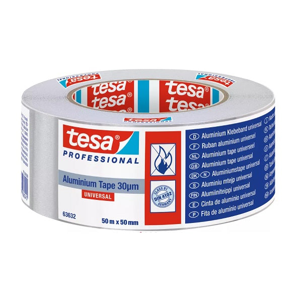 Tesa Universal aluminum Tape, 50mx50mm, Sliver.