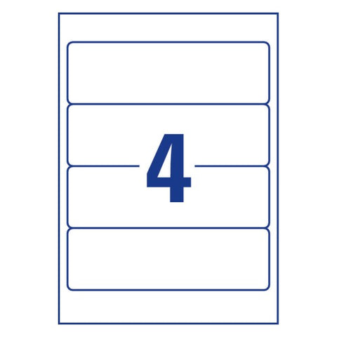 Avery Filing Labels Removable-White ,Removable ,20+10 Extra Sheets ,Short ,W 61 mm x H 192 mm L4761REV-20