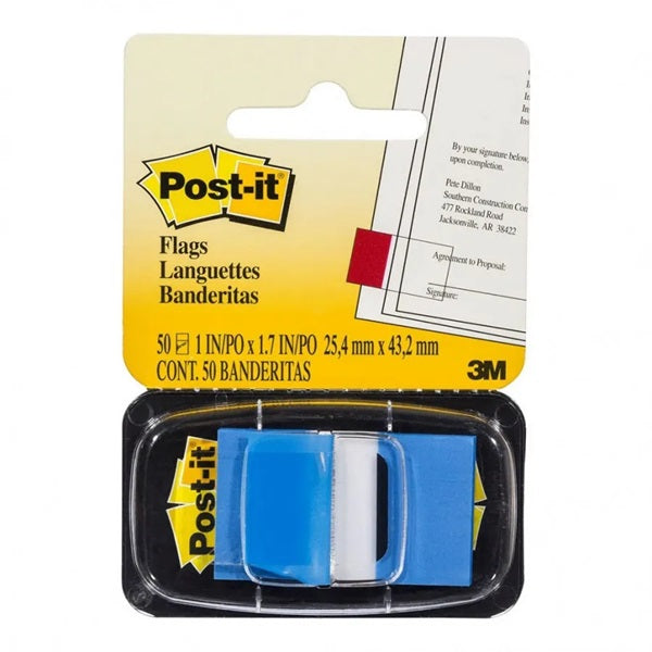 3M Post IT Flag Blue, 680-2.