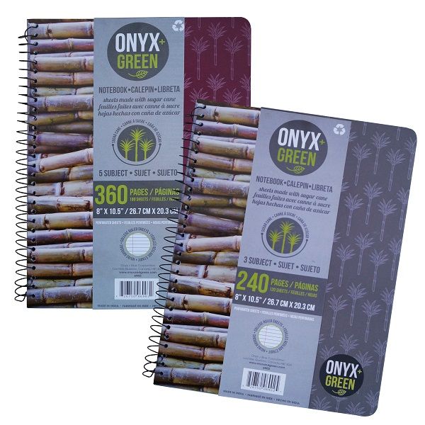 Onyx & Green Eco Friendly 5 Subject Notebook (6903) - Multicolor, 1pcs.