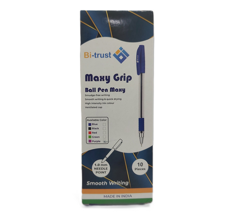 BI-TRUST Maxy Pen 1.0mm Purple Pkt-10