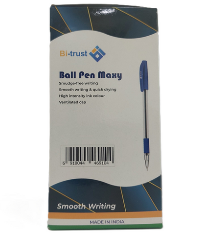 BI-TRUST Maxy Pen 1.0mm Blue Pkt-50