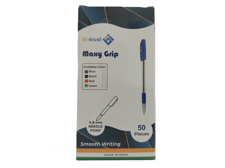 BI-TRUST Maxy Pen 1.0mm Blue Pkt-50