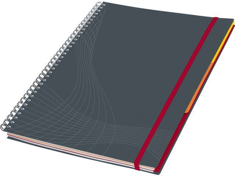 Avery Spiral-Bound ( wire ) -Dark Grey , 90 gm , 90 Sheets , A4 , Lined